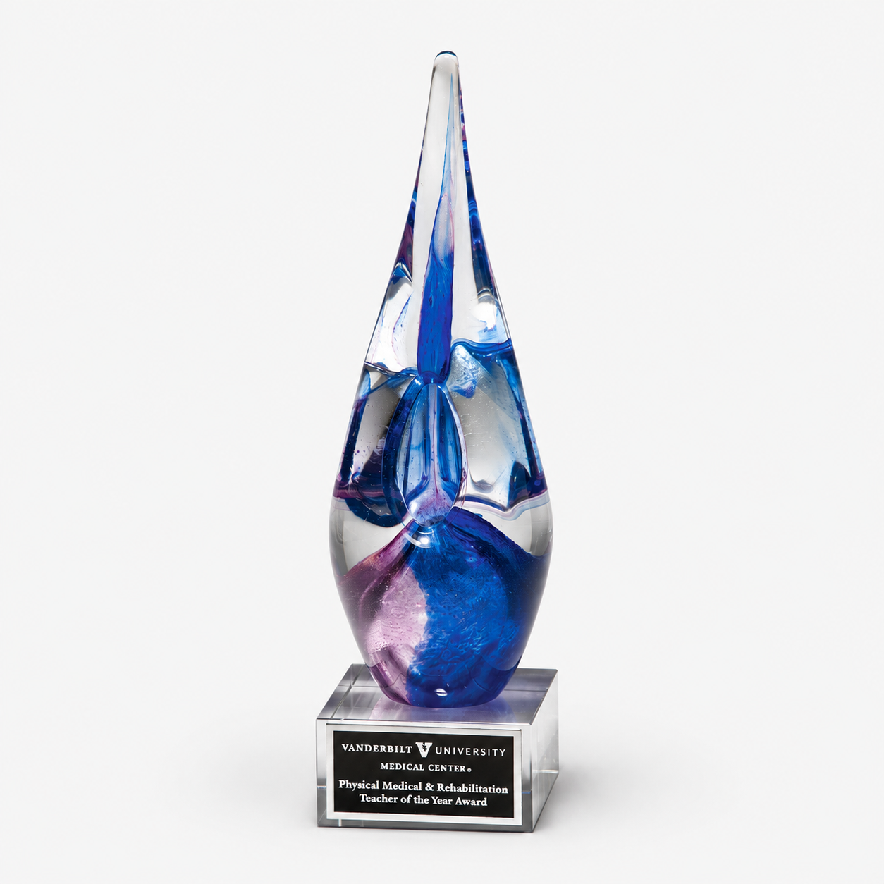 Blue and Violet Art Glass Award