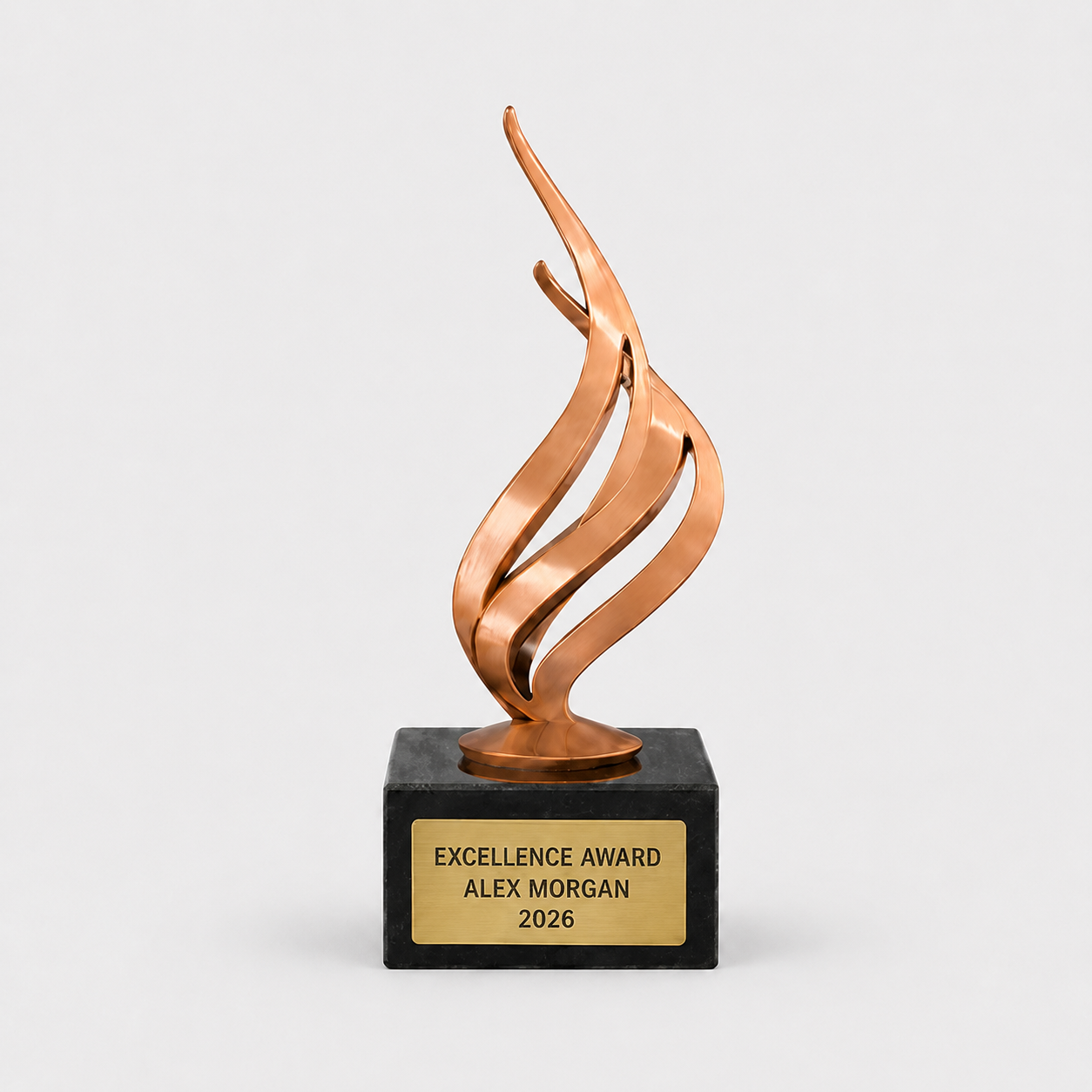 Achievement Flame Award on Marble Base