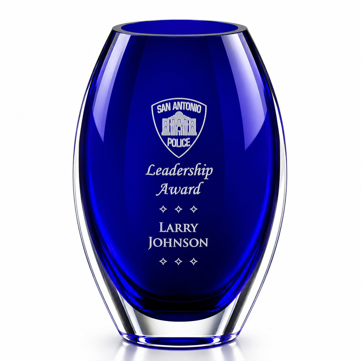 Cobalt Crystal Vase