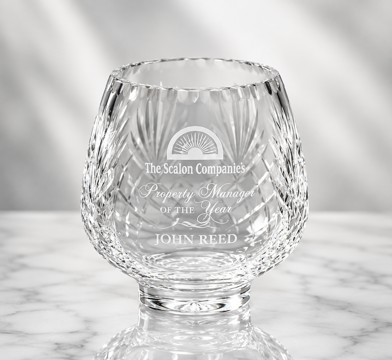 Crystal Rose Bowl