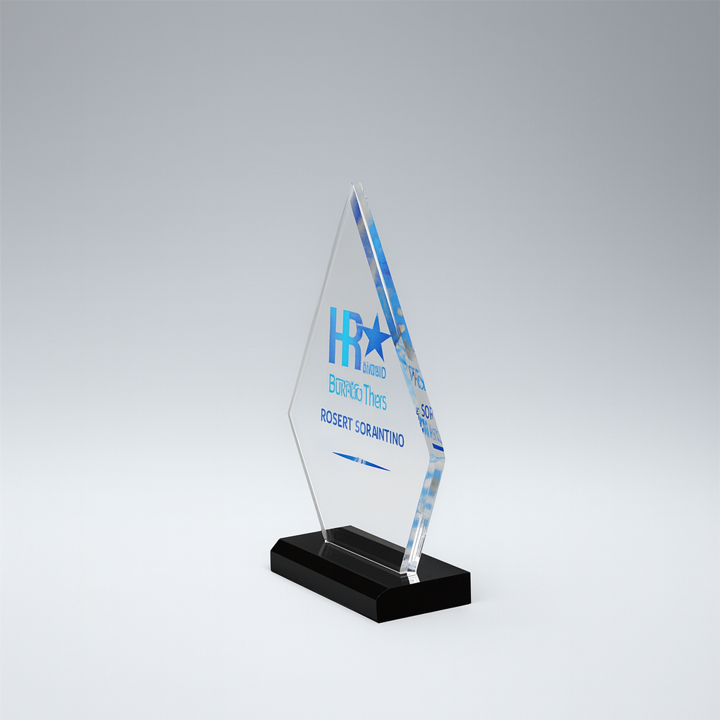 Acrylic Diamond On Ebony Base