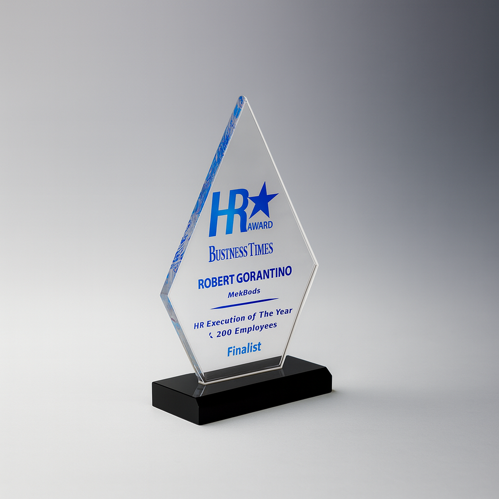 Acrylic Diamond On Ebony Base