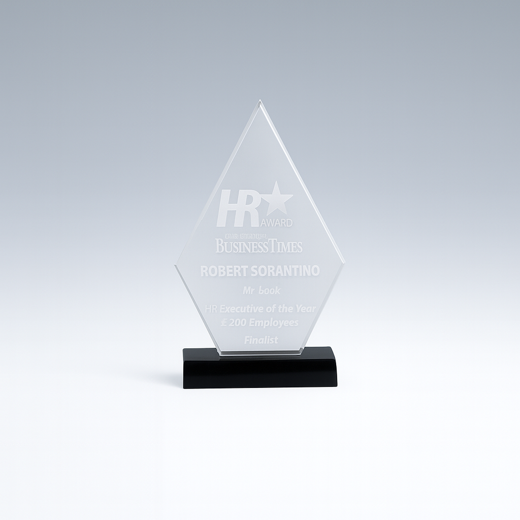 Acrylic Diamond On Ebony Base