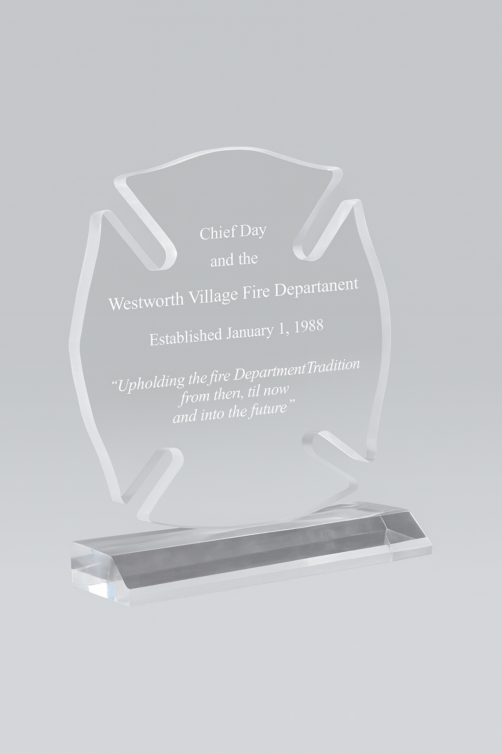 Maltese Cross Acrylic