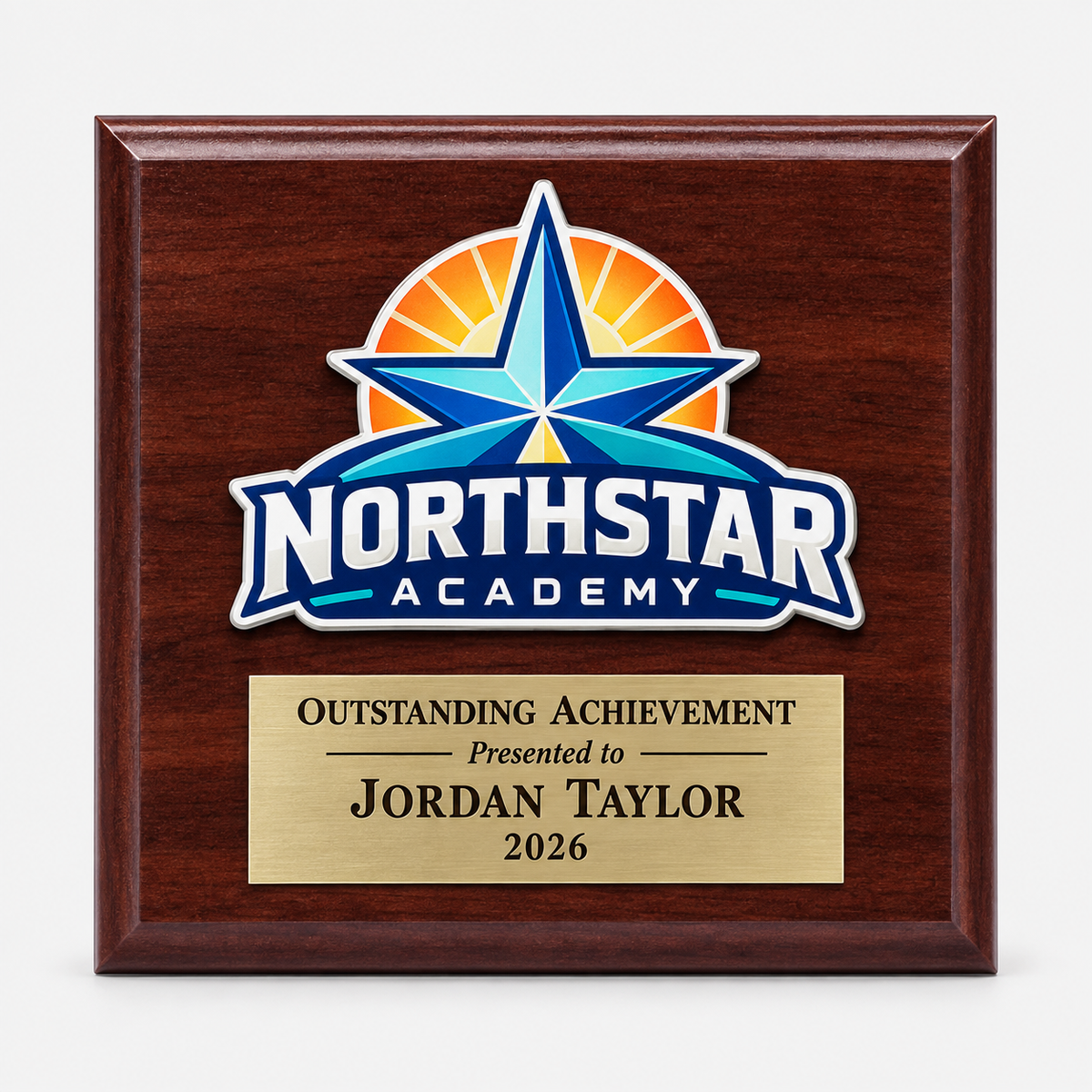 Custom Color Cut-Out Plaque