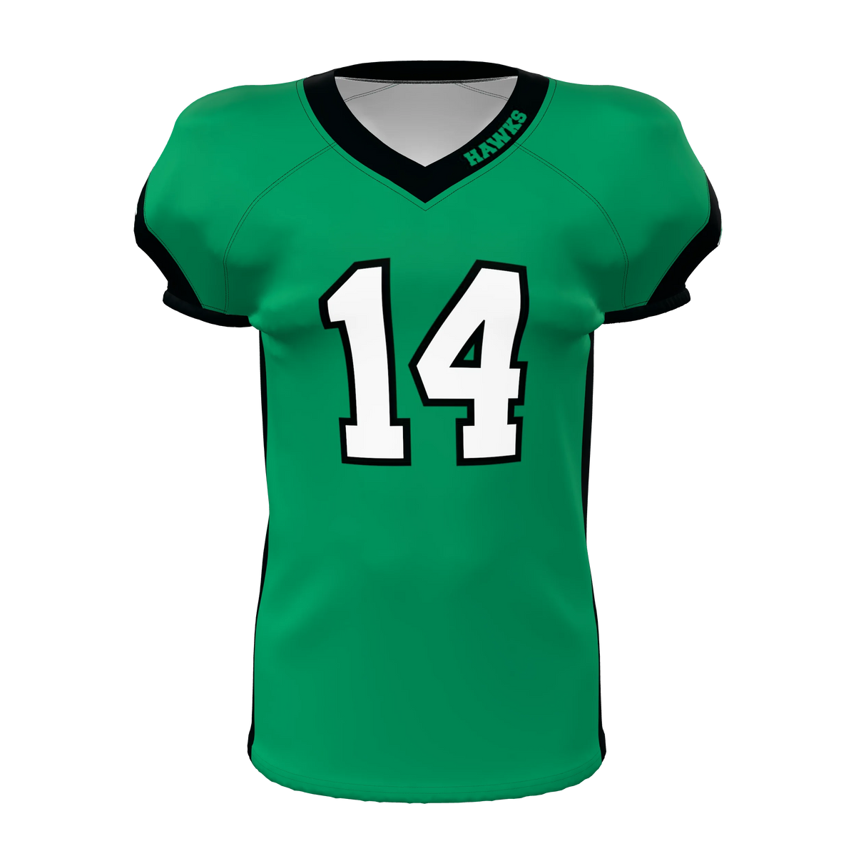 Custom Sublimated Men's & Youth V-Neck Football Jersey — supplier view 1
