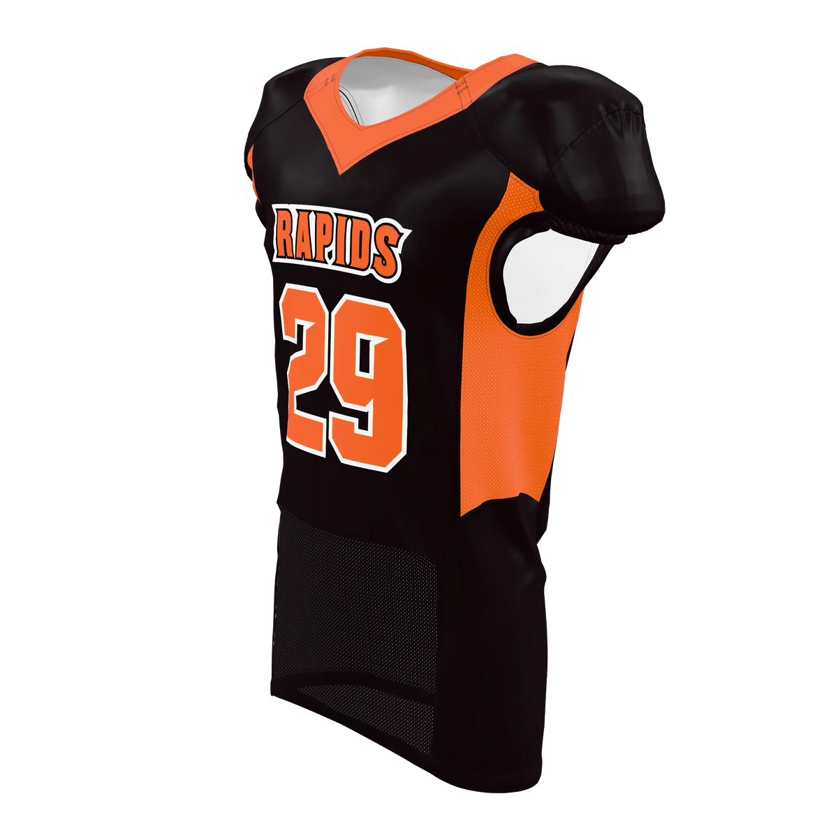 Custom Sublimated Men's & Youth Mesh-Insert Football Game Jersey — supplier view 2
