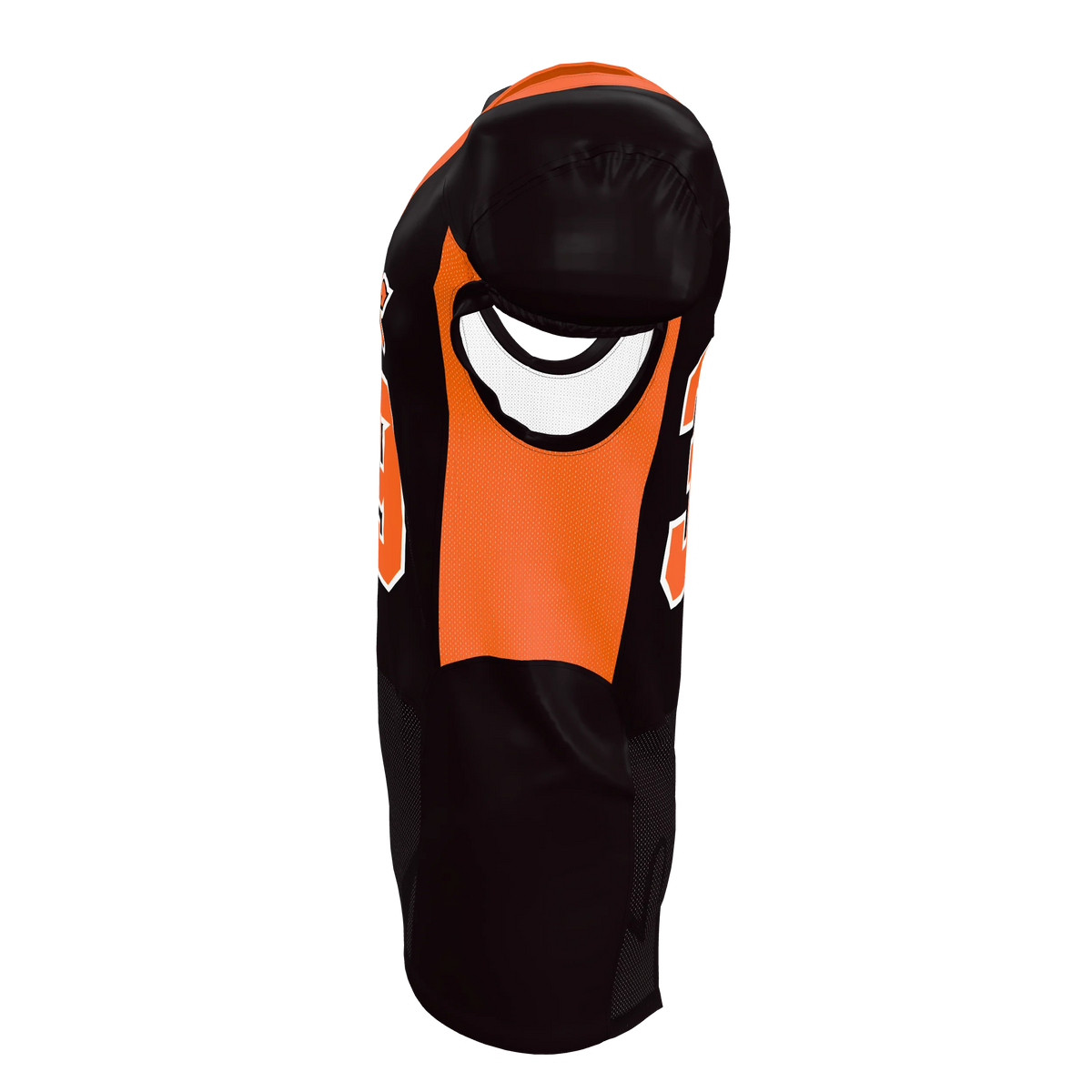 Custom Sublimated Men's & Youth Mesh-Insert Football Game Jersey — supplier view 3