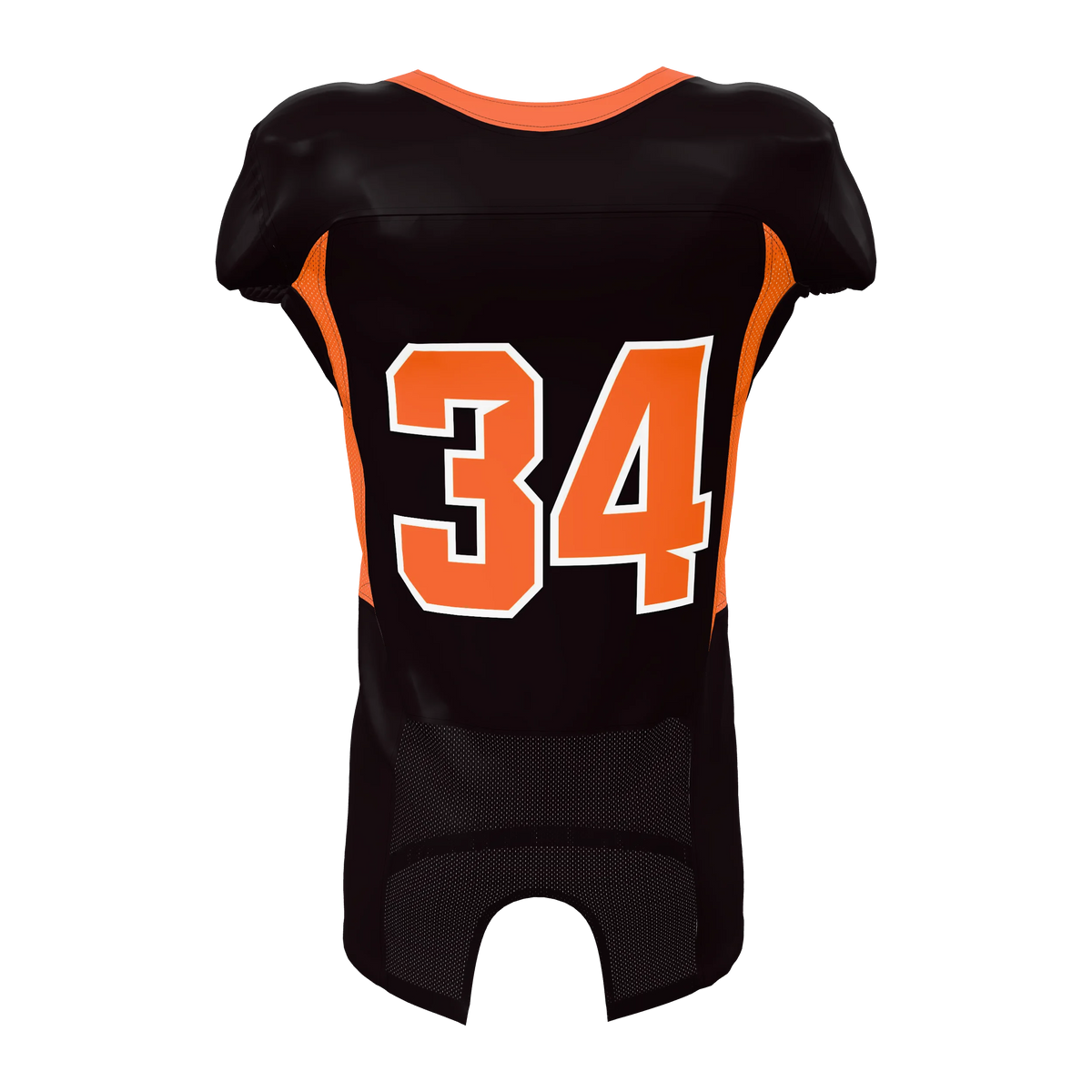 Custom Sublimated Men's & Youth Mesh-Insert Football Game Jersey — supplier view 4