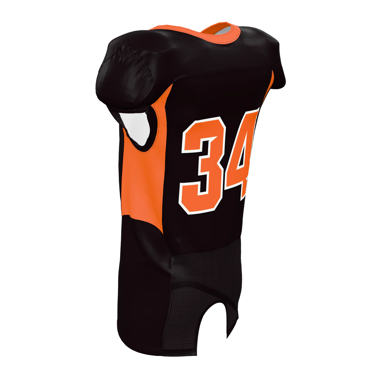 Custom Sublimated Men's & Youth Mesh-Insert Football Game Jersey — supplier view 5