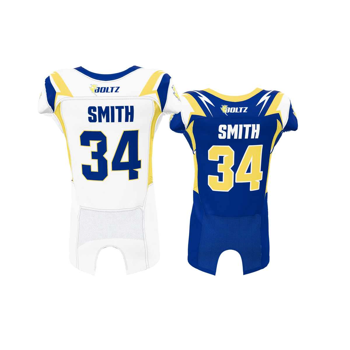 Custom Sublimated Men's & Youth Reversible Mesh-Insert Football Game Jersey — supplier view 4