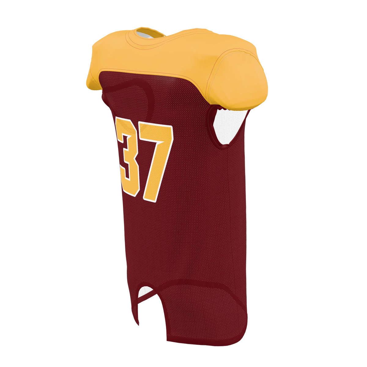 Custom Sublimated Men's & Youth Mesh Football Game Jersey — supplier view 6