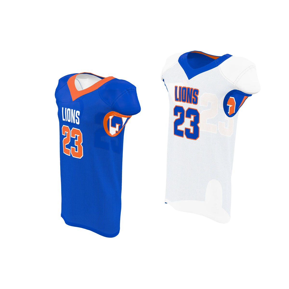 Custom Sublimated Men's & Youth Reversible Mesh Football Game Jersey — supplier view 2