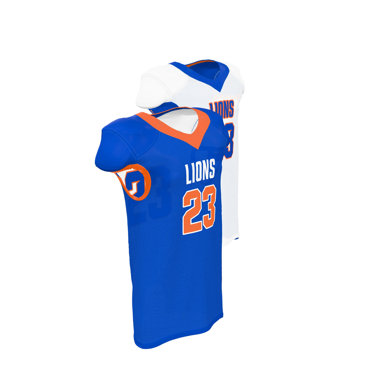 Custom Sublimated Men's & Youth Reversible Mesh Football Game Jersey — supplier view 8