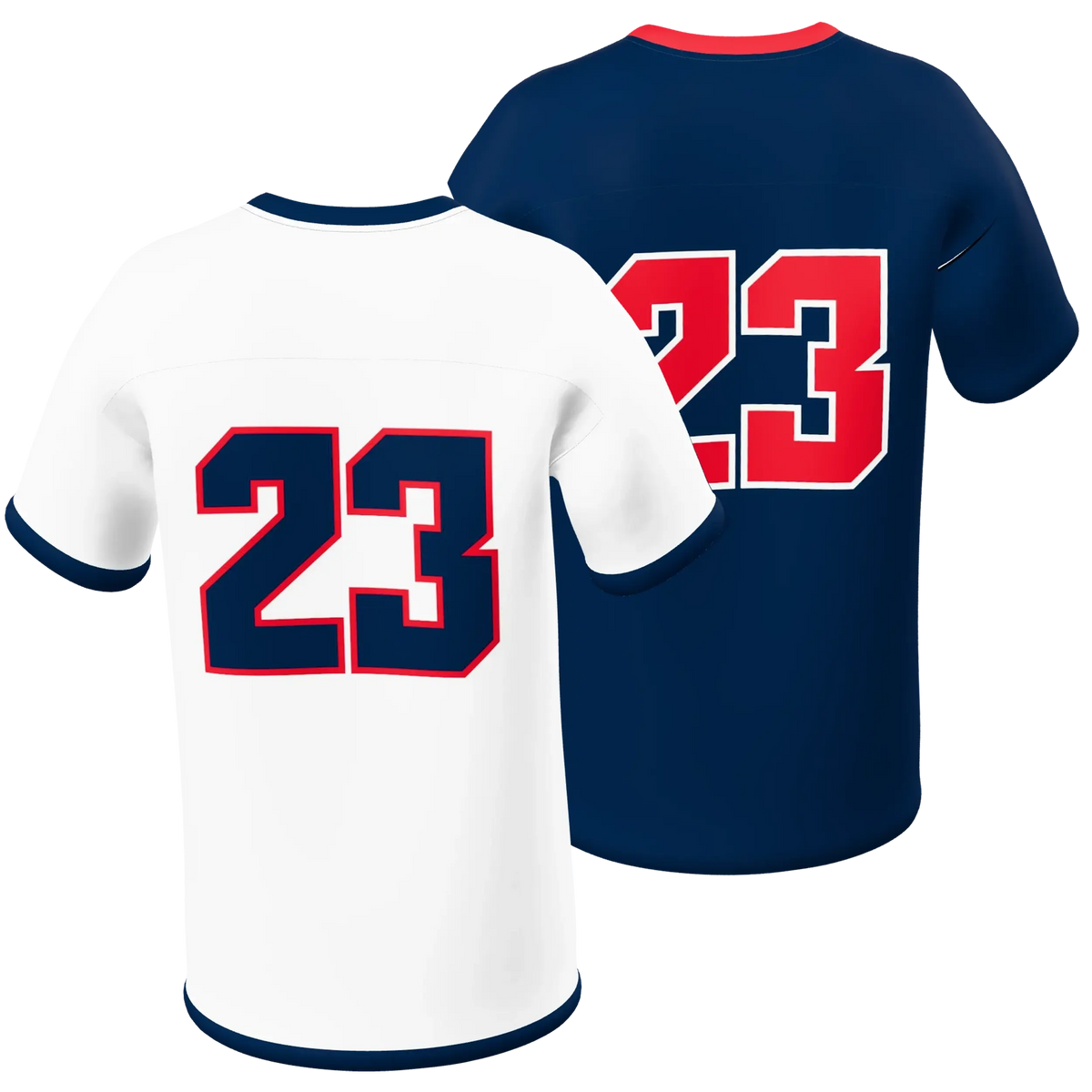 Custom Sublimated Men's & Youth Single-Ply Reversible Football Fan Jersey — supplier view 10