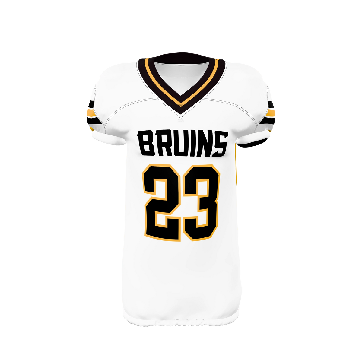 Custom Sublimated Men's & Youth Elastic-Bottom Football Game Jersey — supplier view 6