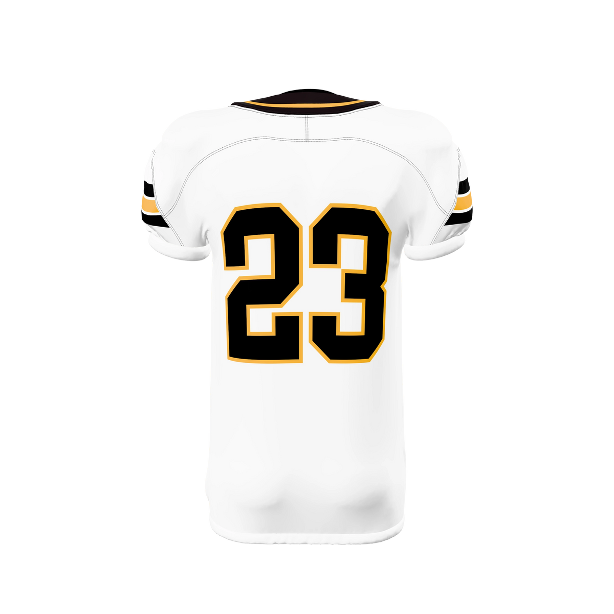 Custom Sublimated Men's & Youth Elastic-Bottom Football Game Jersey — supplier view 7