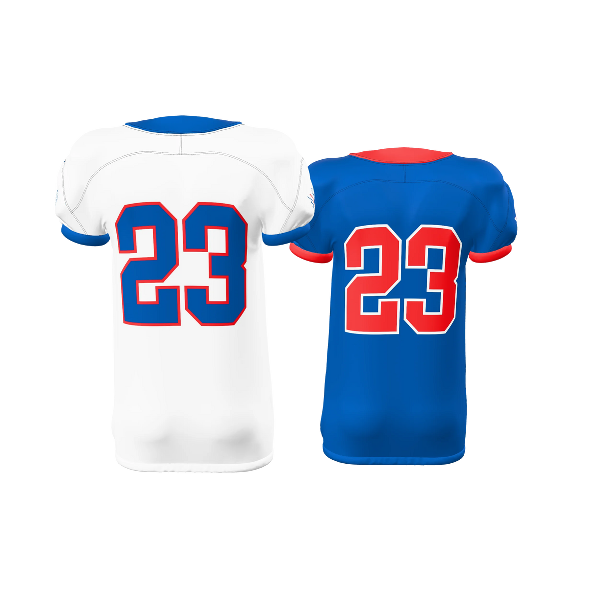 Custom Sublimated Men's & Youth Reversible Elastic-Bottom Football Game Jersey — supplier view 4