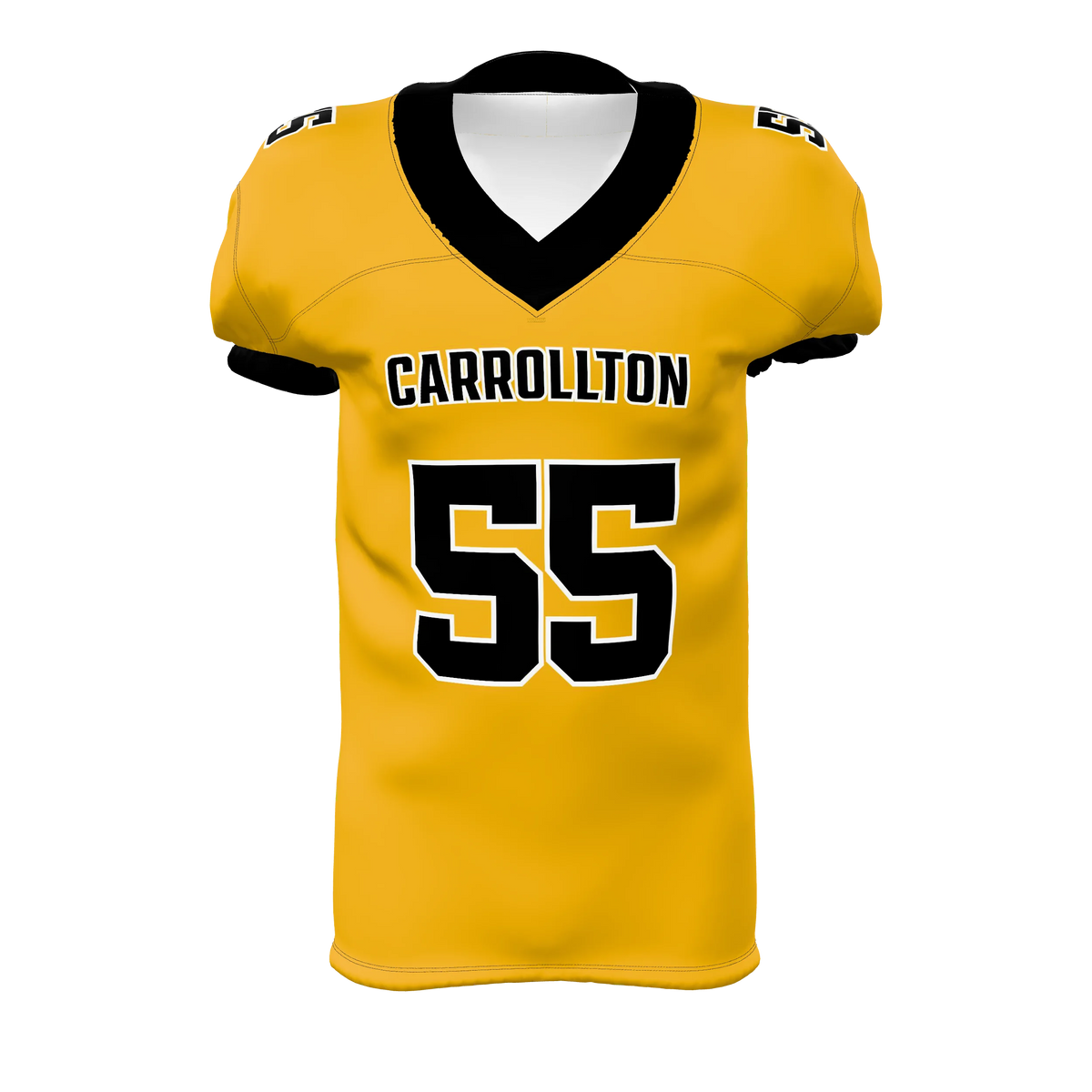 Custom Sublimated Men's & Youth Straight-Bottom Football Game Jersey — supplier view 1