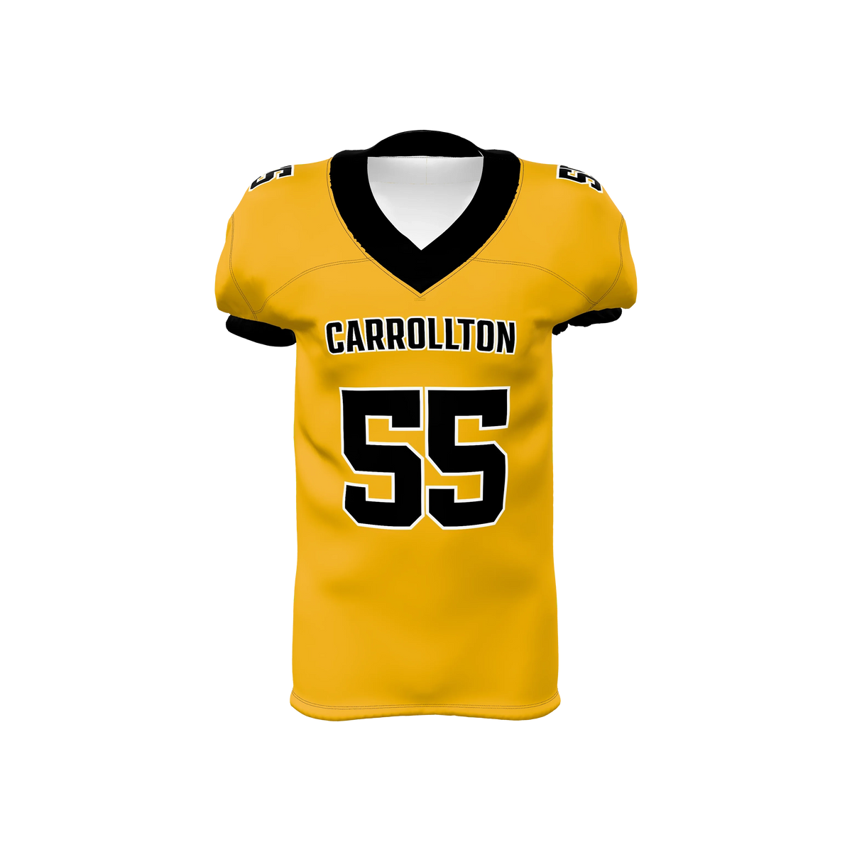 Custom Sublimated Men's & Youth Straight-Bottom Football Game Jersey — supplier view 6