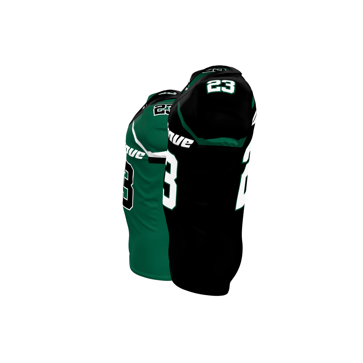 Custom Sublimated Men's & Youth Reversible Straight-Bottom Football Game Jersey — supplier view 3