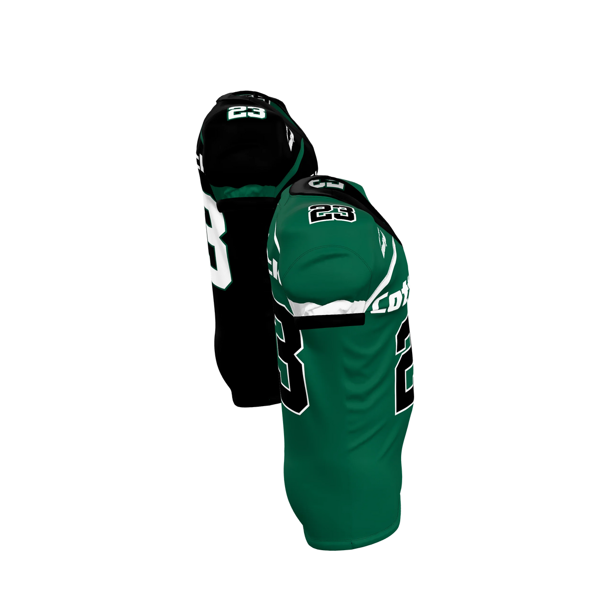 Custom Sublimated Men's & Youth Reversible Straight-Bottom Football Game Jersey — supplier view 5