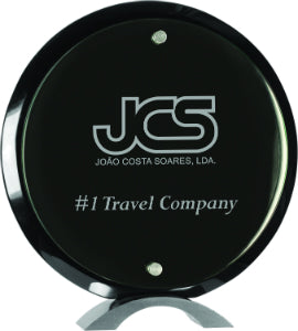 Piano Finish Round Acrylic Standup