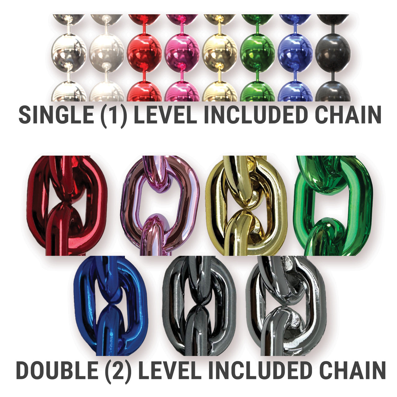 Foam Champ Chain with Plastic Chain Double Layers