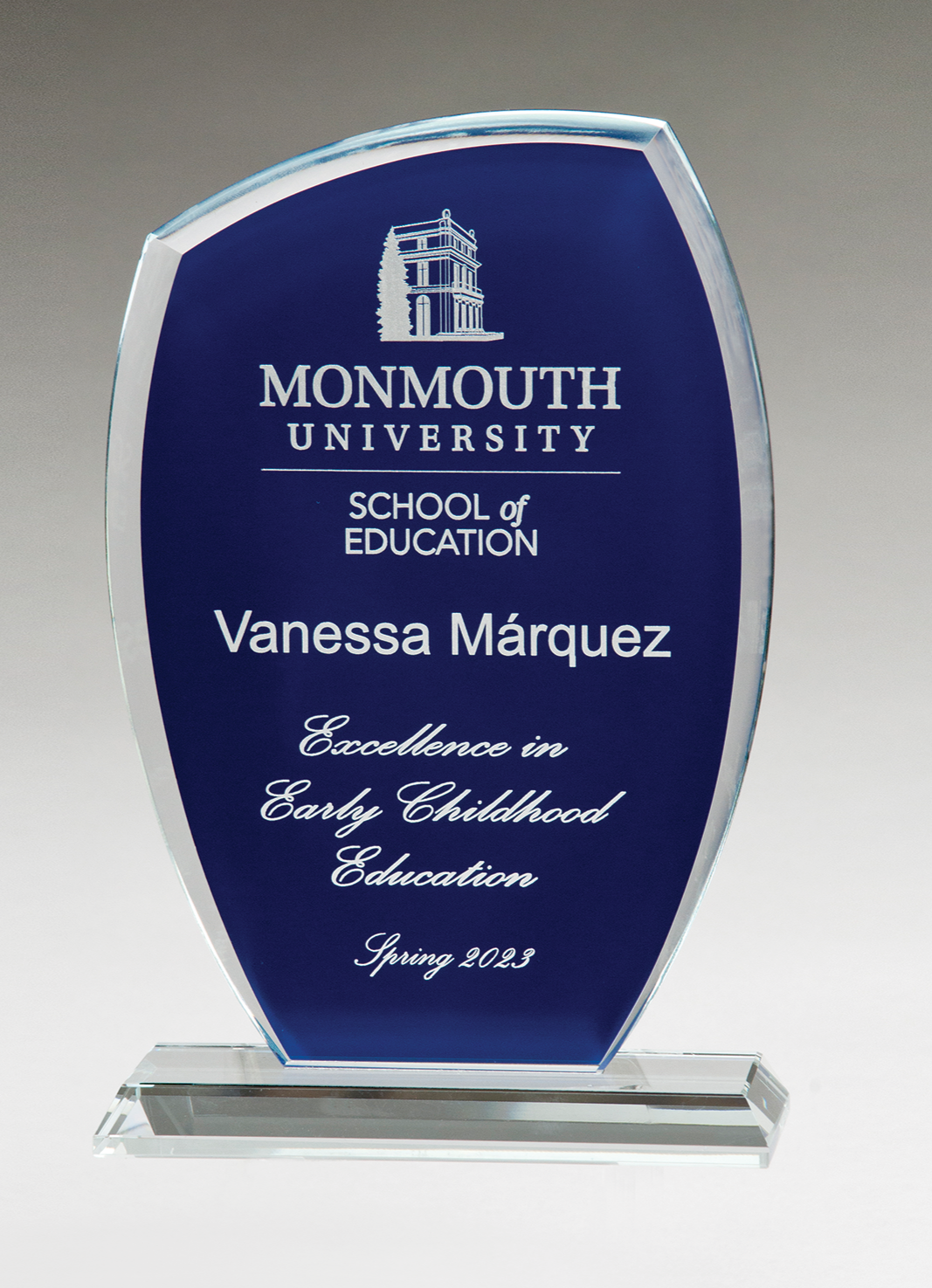 Tidal Series Clear Glass Wih Painted Background