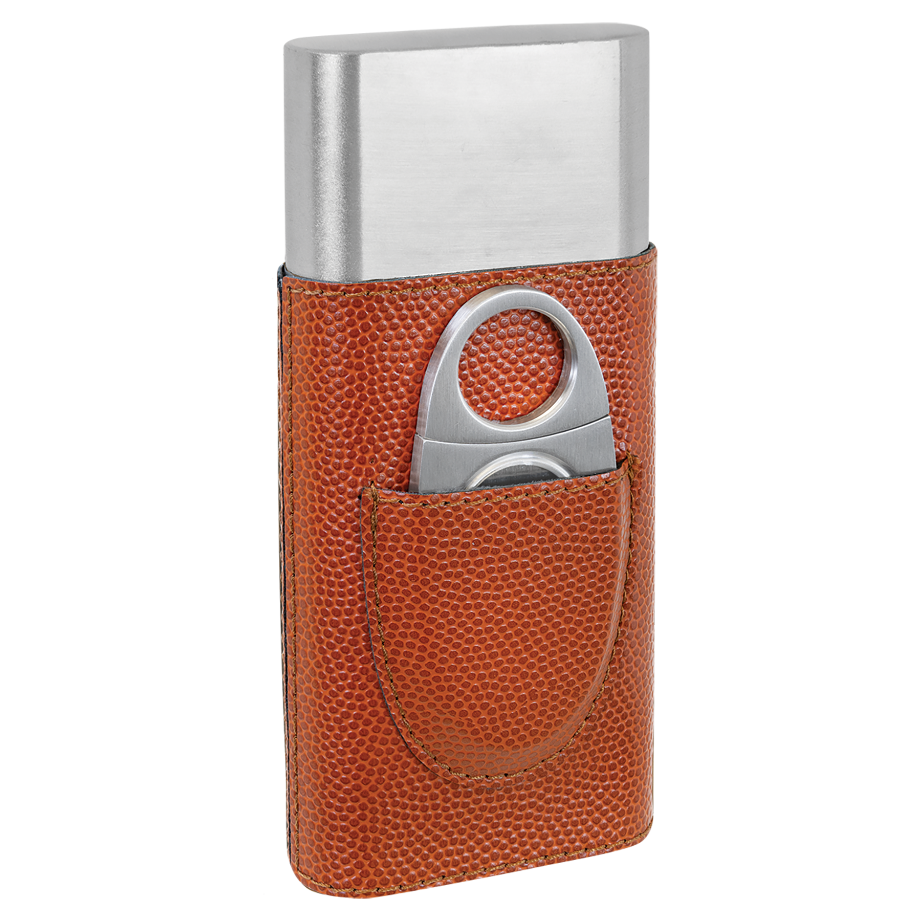 Laserable Leatherette Cigar Case with Cutter