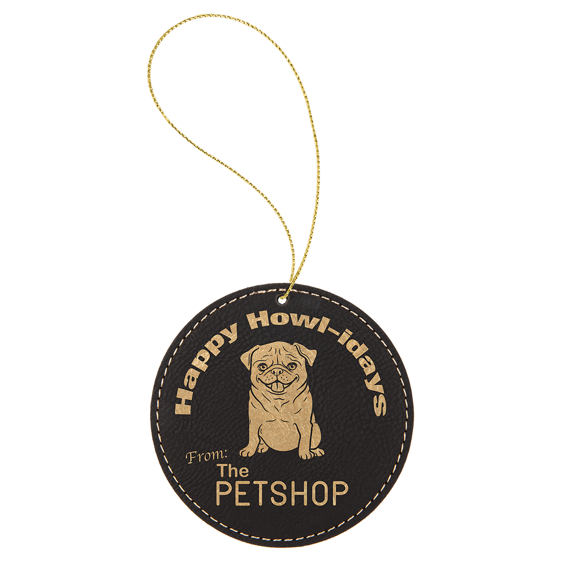 Laserable Leatherette Ornaments