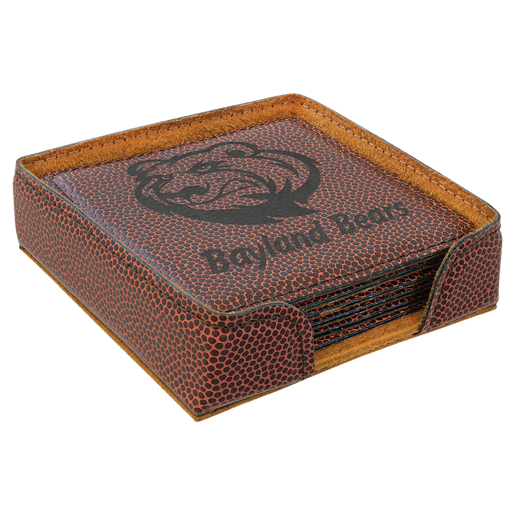 Leatherette Coaster Set