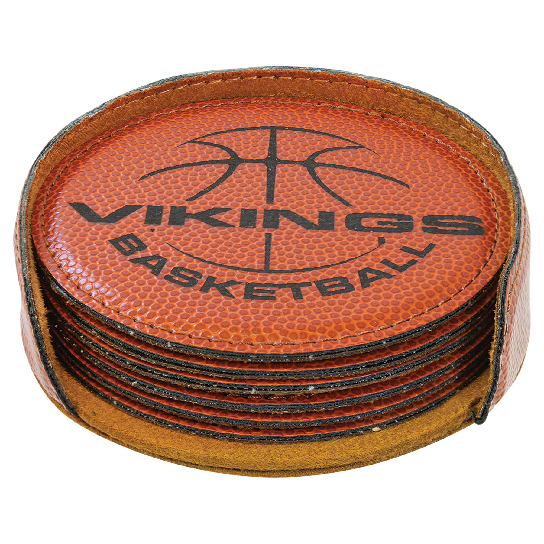 Leatherette Coaster Set