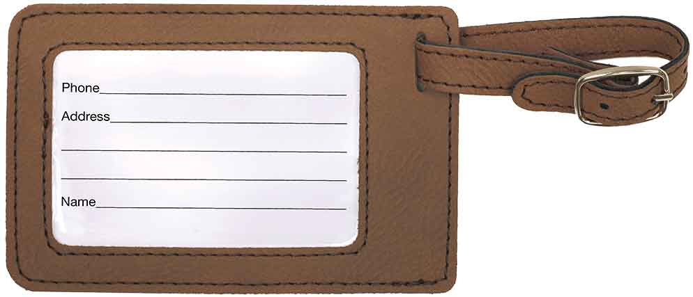Leatherette Luggage Tag