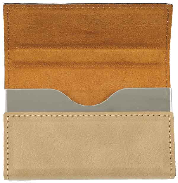 Leatherette Hard Business Card Holder