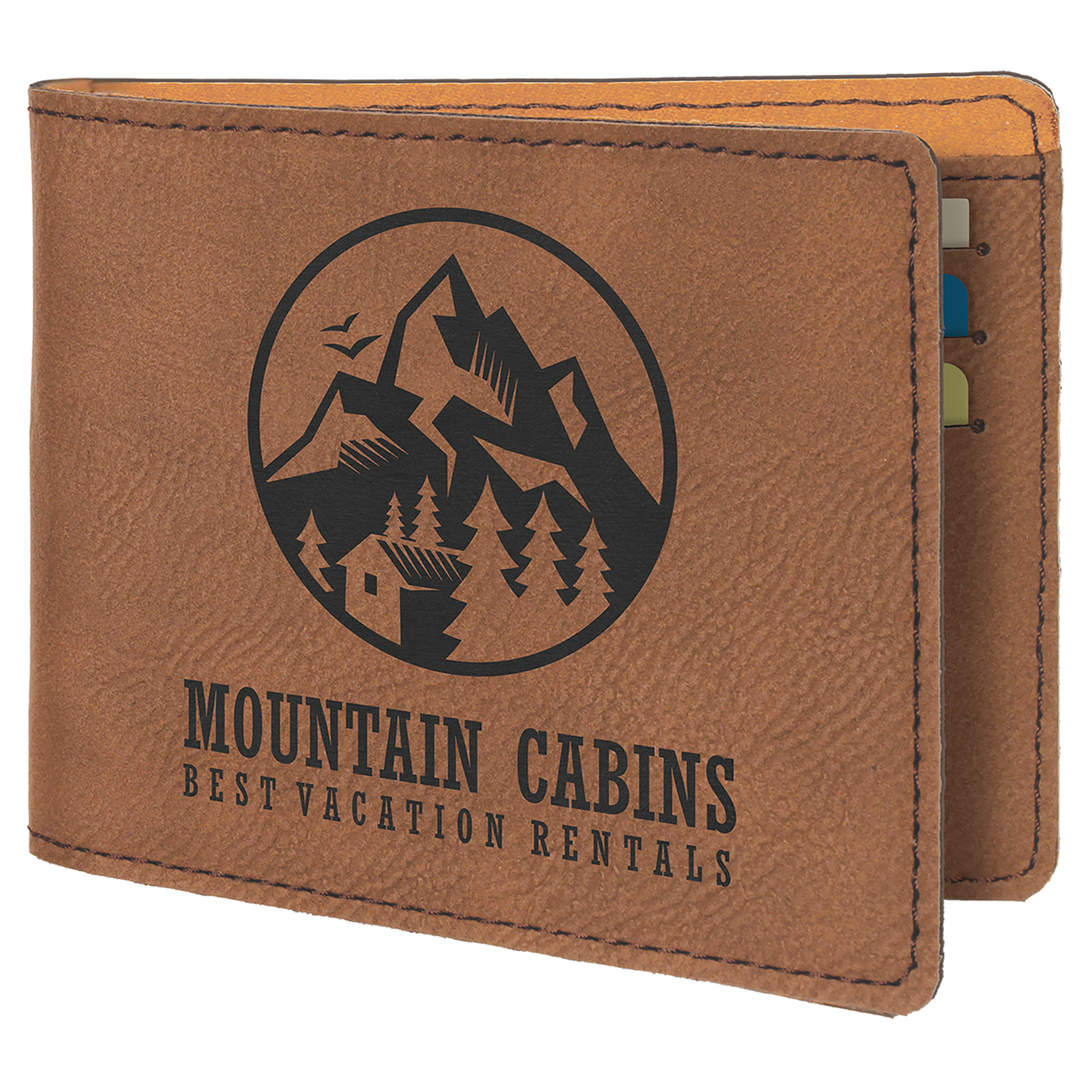 Leatherette Bi-Fold Wallet