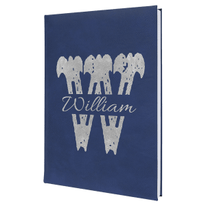 Laserable Leatherette Journal-Lined Notepad