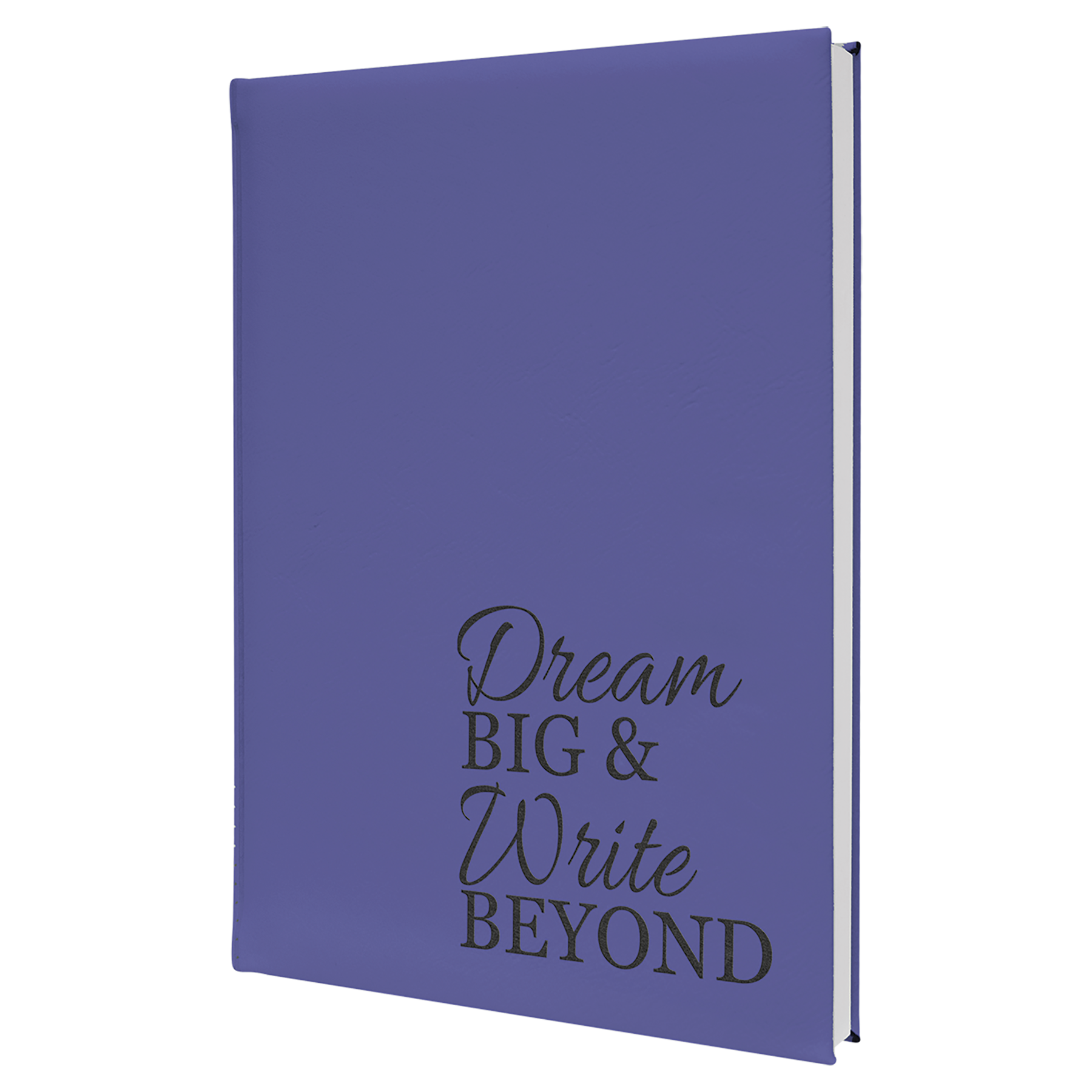 Laserable Leatherette Journal-Lined Notepad