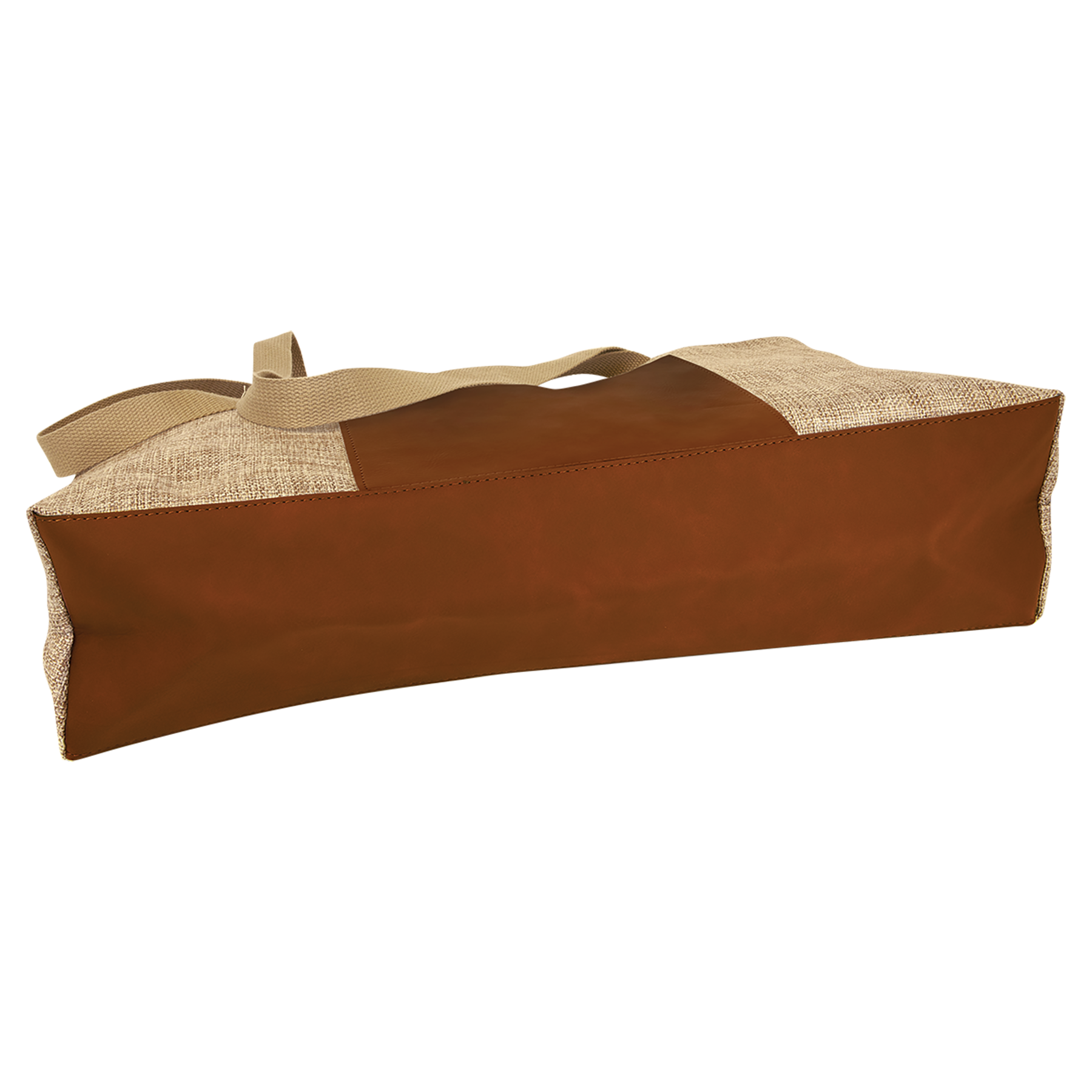 Burlap Bags with Laserable Leatherette