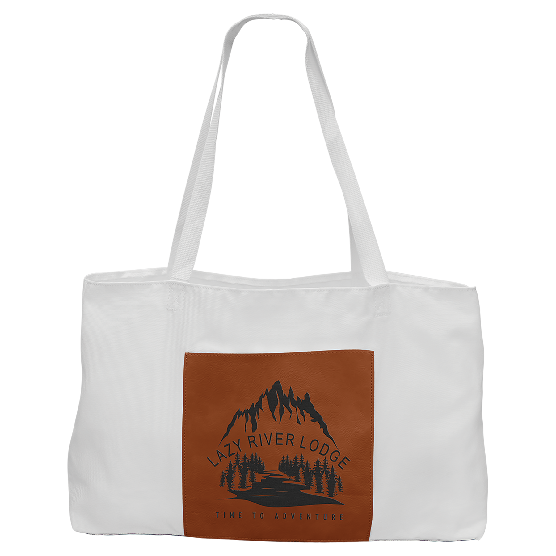 Canvas Bags with Laserable Leatherette