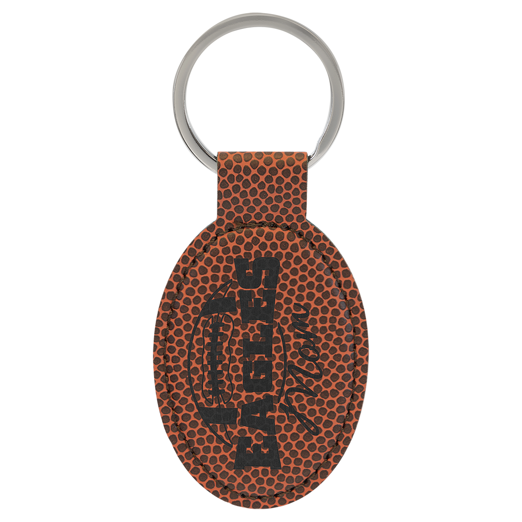 Laserable Leatherette Keychain