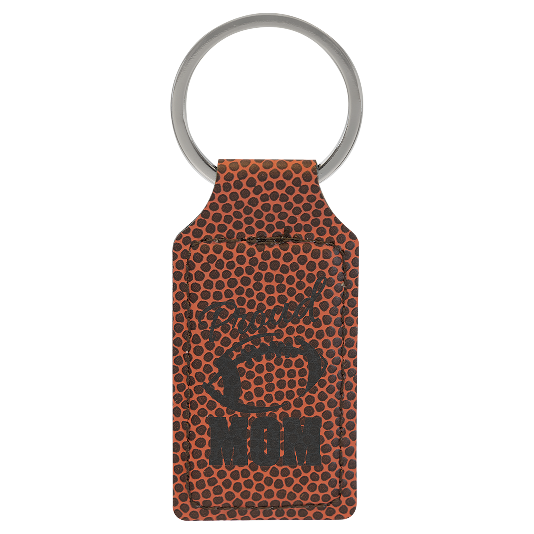 Laserable Leatherette Keychain