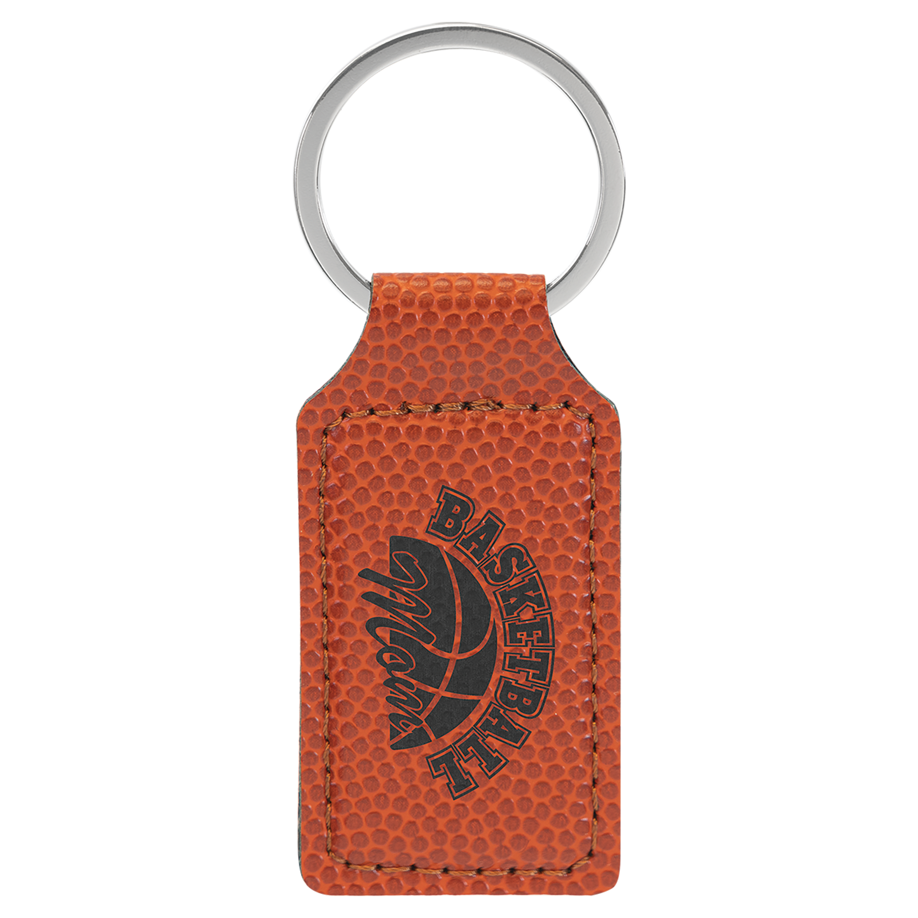 Laserable Leatherette Keychain