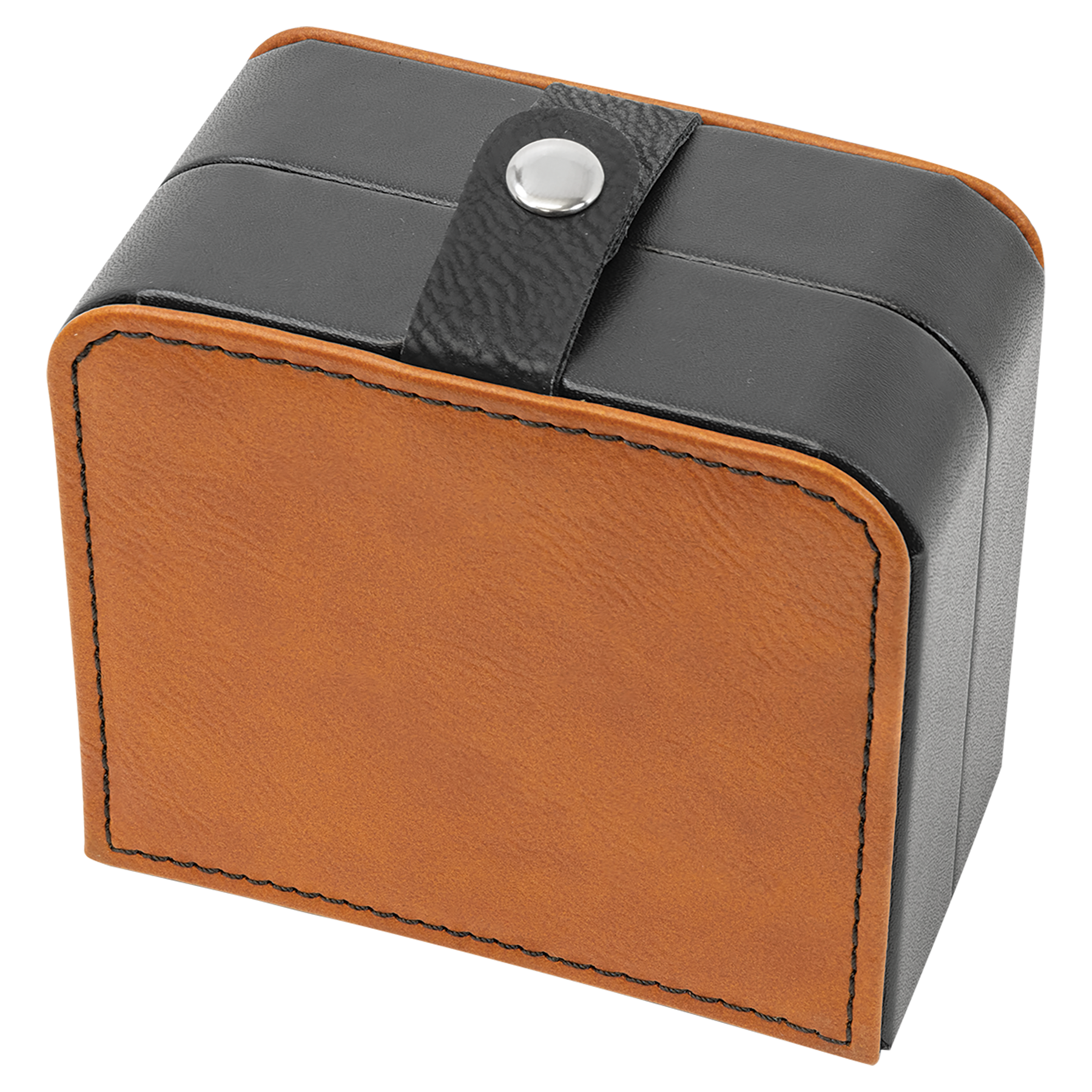 Laserable Leatherette Travel Jewelry Box