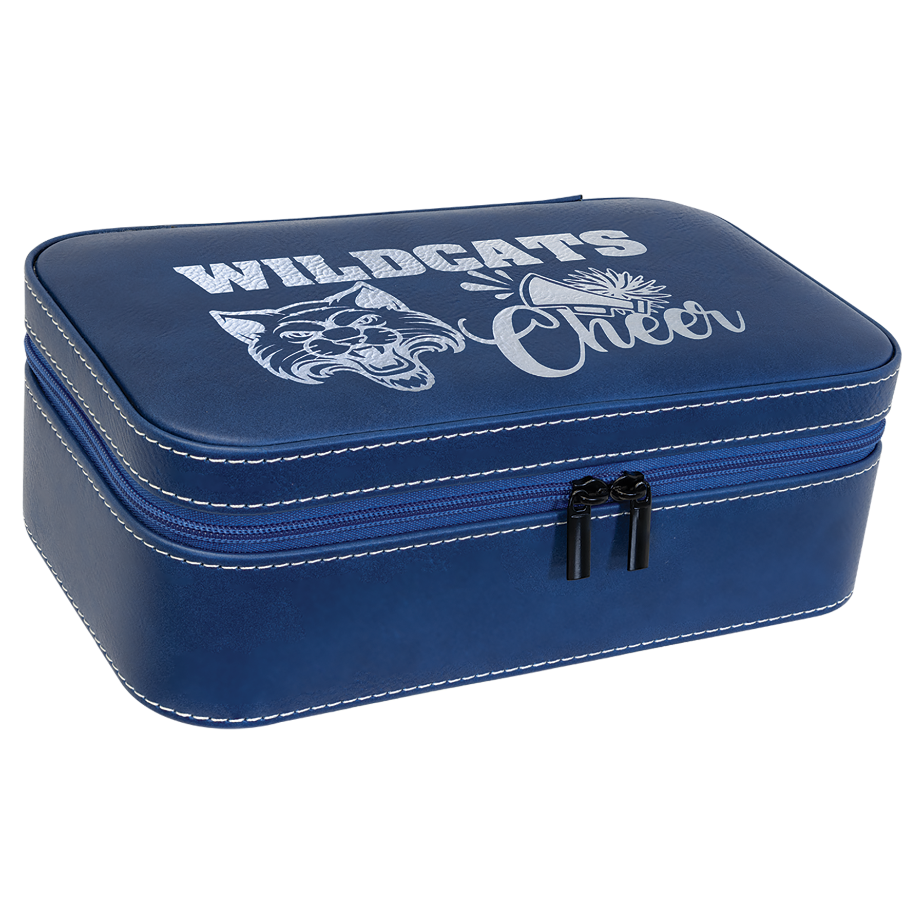 Laserable Leatherette Travel Jewelry Box