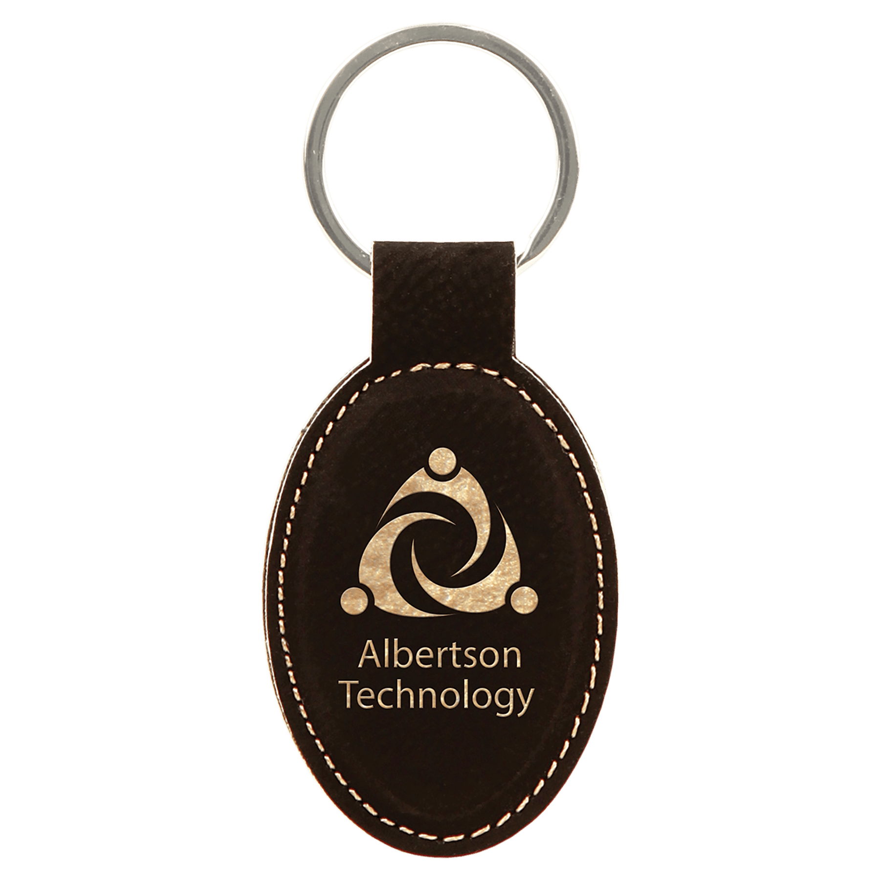 Laserable Leatherette Keychain