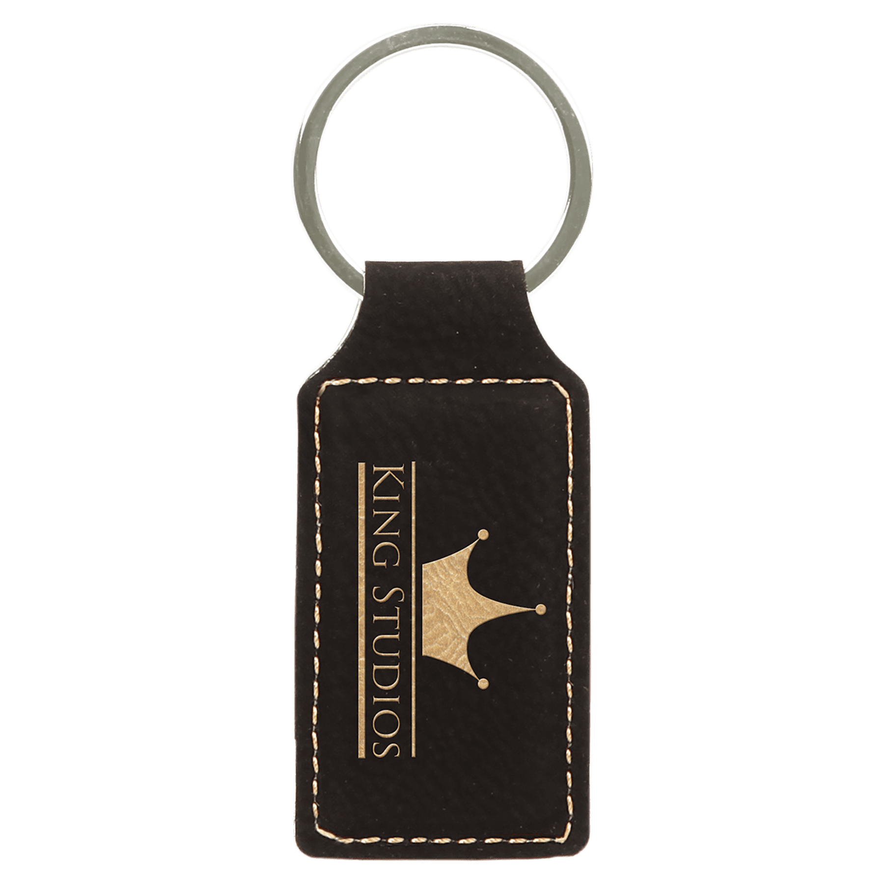Laserable Leatherette Keychain