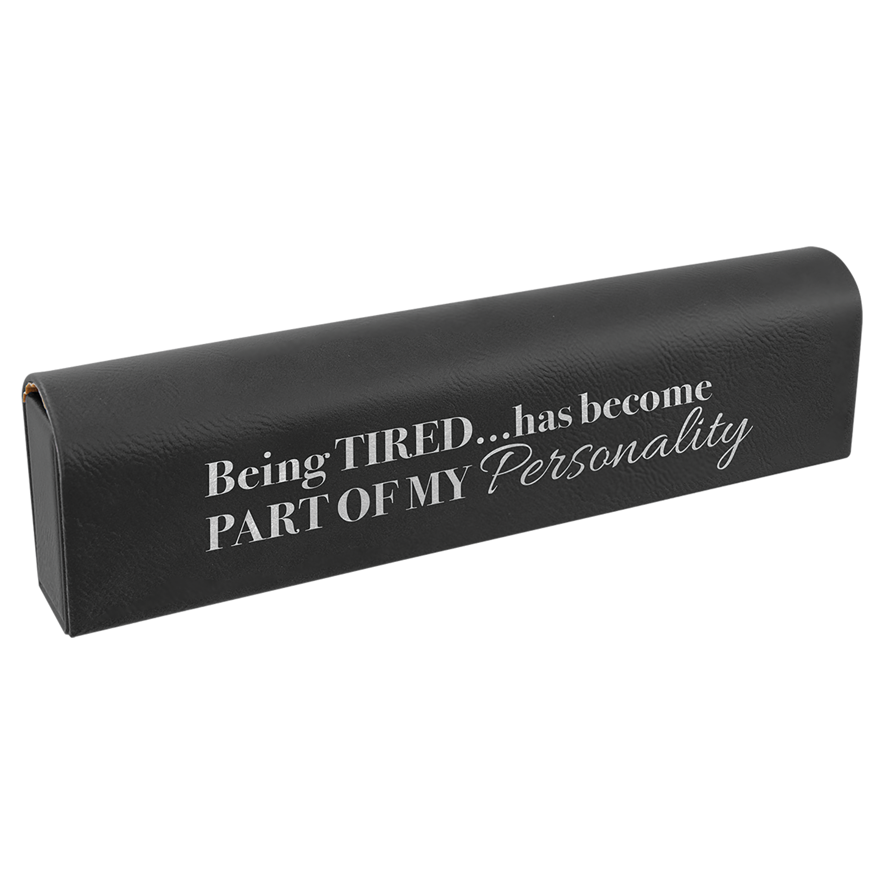 Laserable Leatherette Pill Box with Day of the Week Organizer