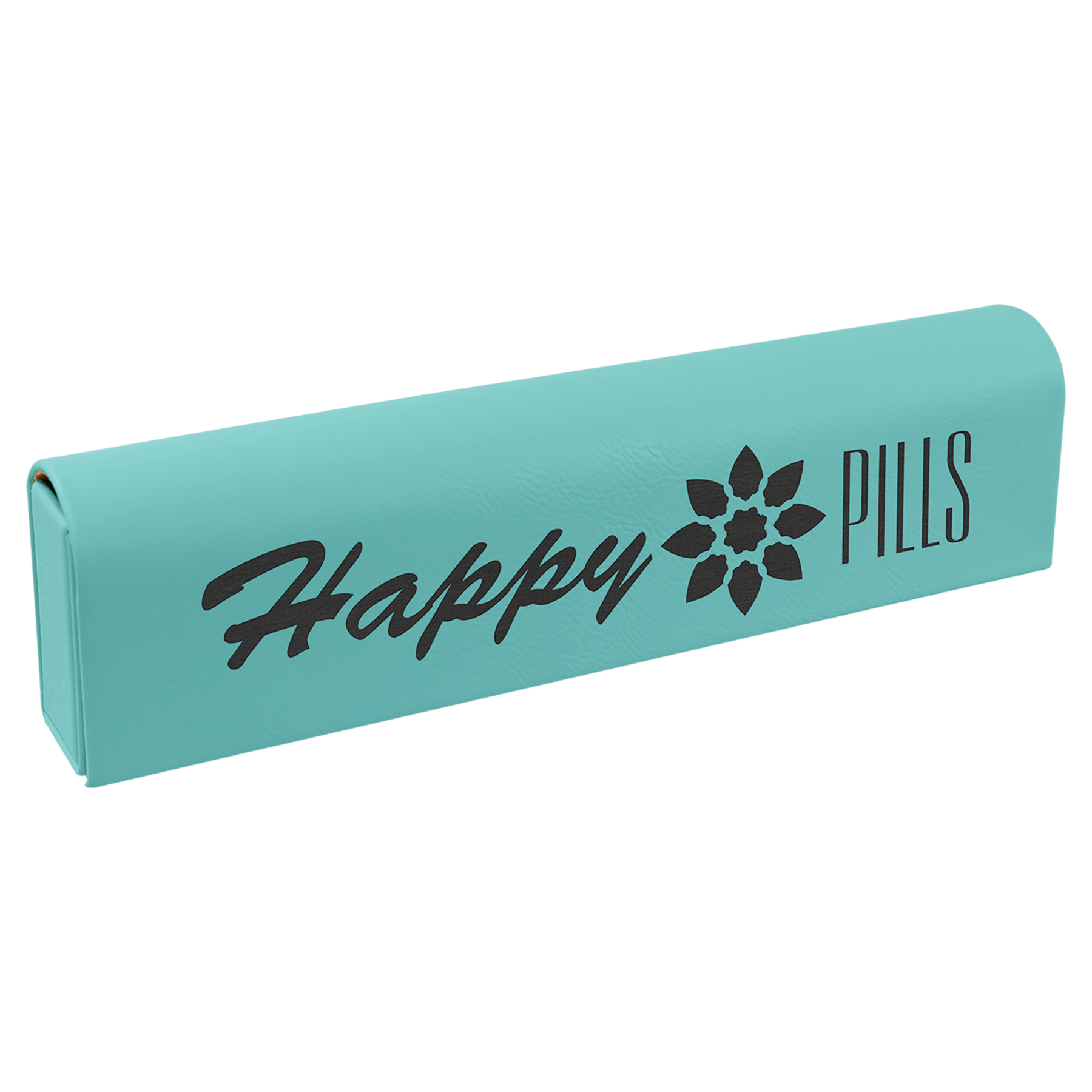Laserable Leatherette Pill Box with Day of the Week Organizer