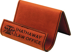 Laserable Leatherette Holder/Easels